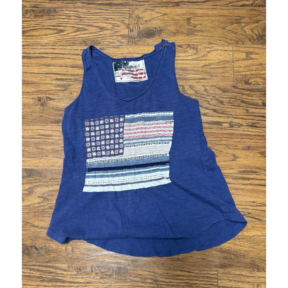 Natural Reflections Embellished Patchwork Flag Mu… - image 1